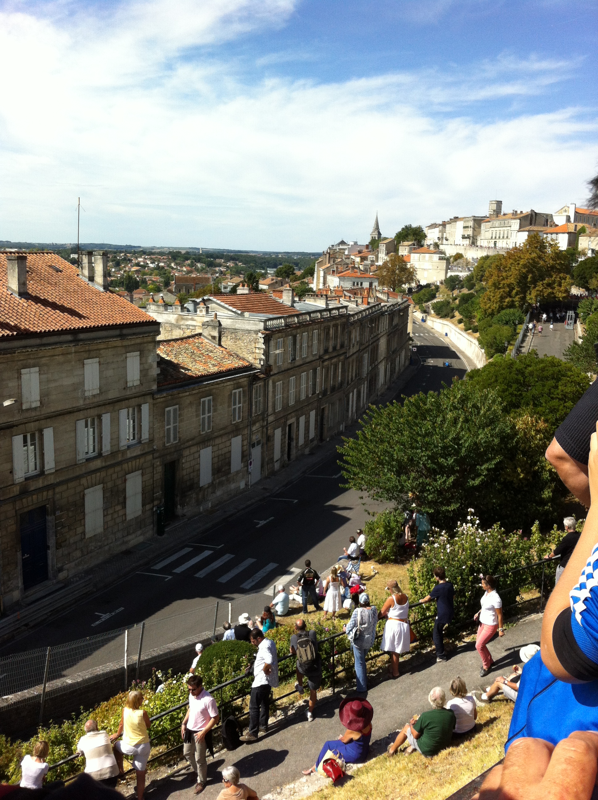 Enjoying the view at Circuit Des Remparts