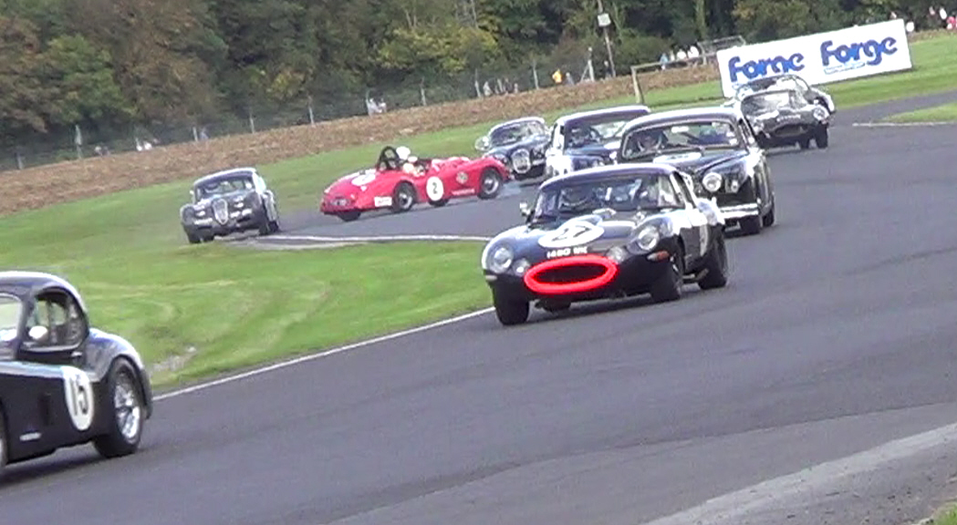 Car Spins in Pre-66 Jaguar Race