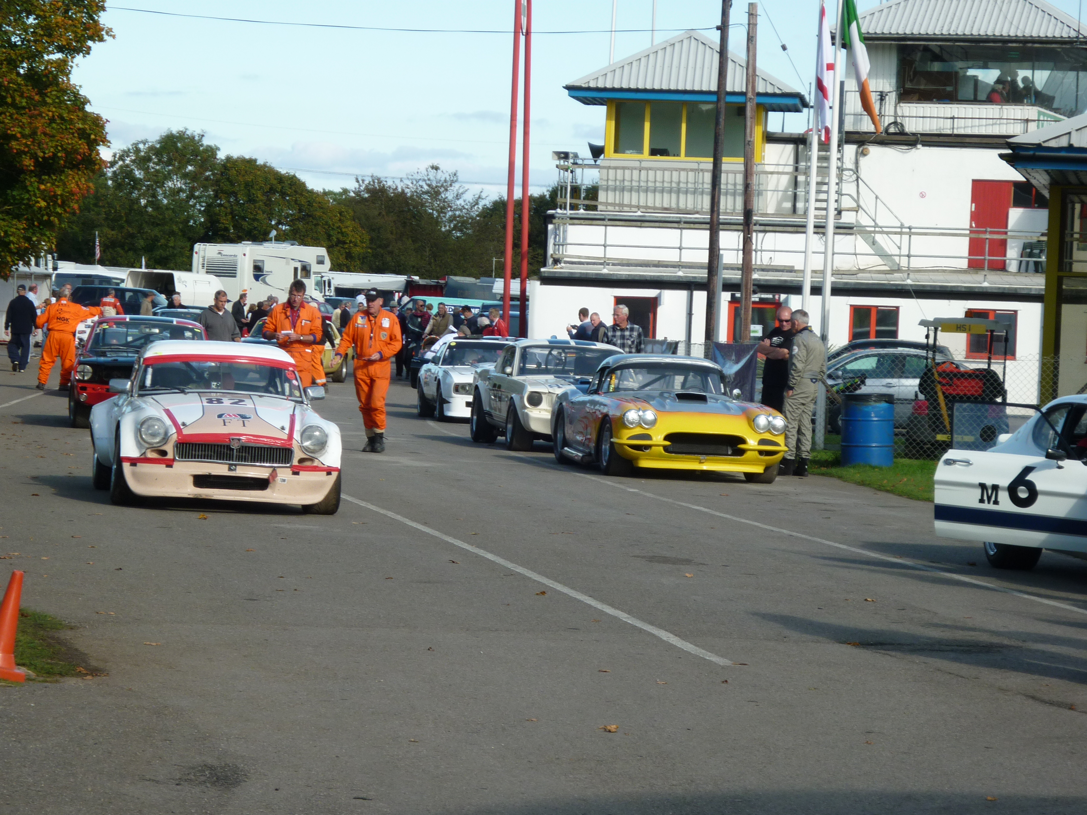 Phil James MGB lines up for the Bernies V8’s race