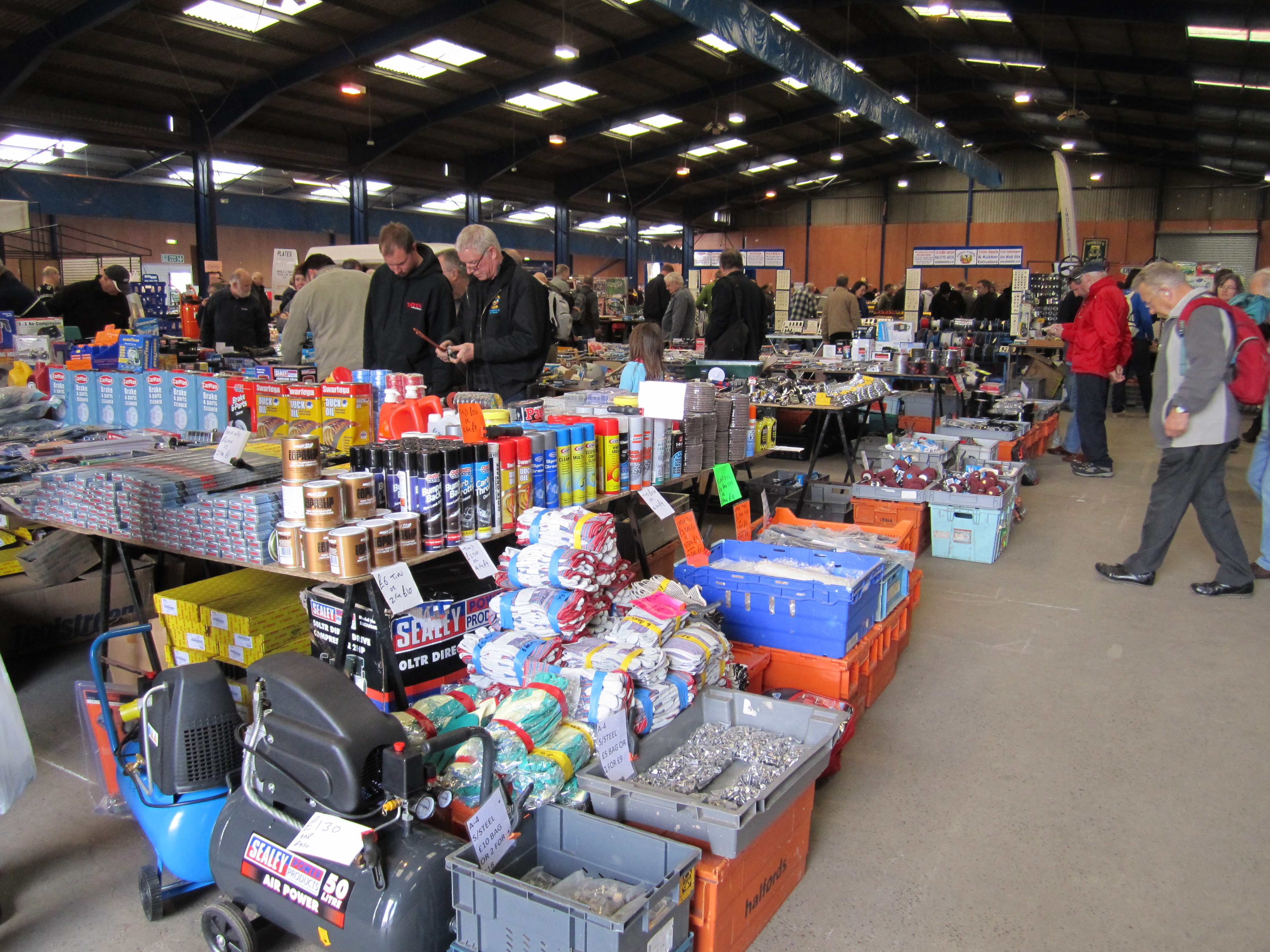 Trade stands offering bargains galore